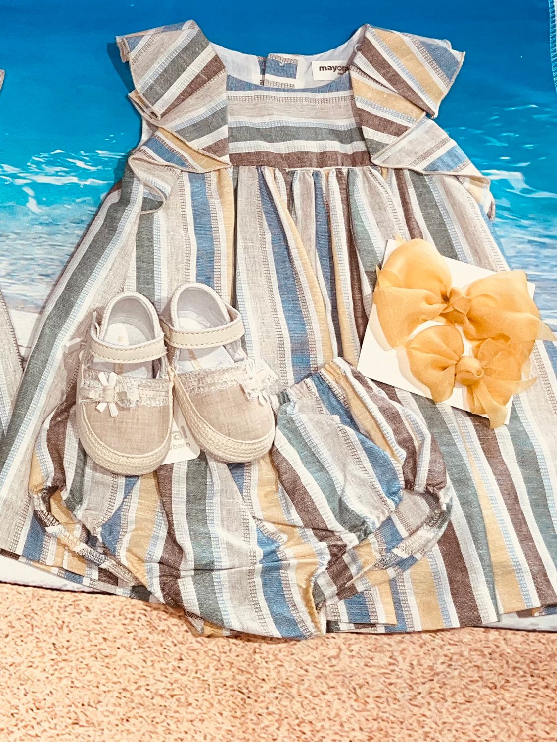 Mayoral- Newborn- Dress with Bloomers