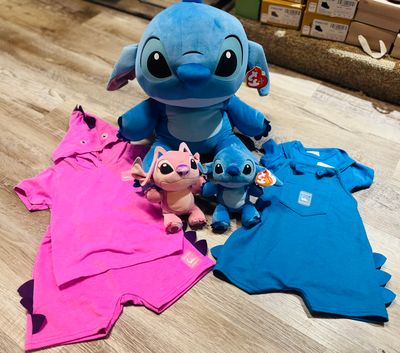 Quimby Baby-Dino Overall Set
