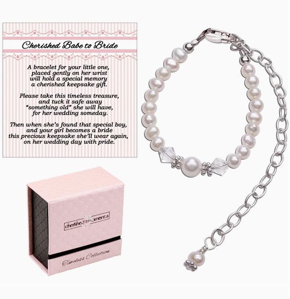 Cherished Moments- Keepsake Baby Girl Gift Sterling Silver