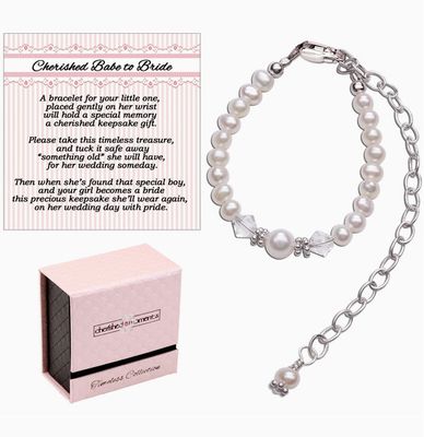 Cherished Moments- Keepsake Baby Girl Gift Sterling Silver