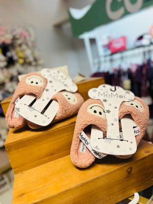 MeMoi- Shaggy Smiley Slippers