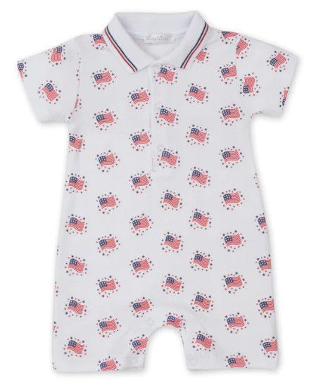 Kissy Kissy- Essence of America Printed Short Playsuit