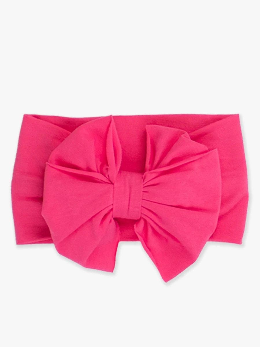 RuffleButts- Big Bow Headband, Size: OS, Color: Hot Pink, Style: 1AC00018-00