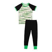 Deux Par Deux- Two Piece Pajamas, Color: Crocodile, Size: 2