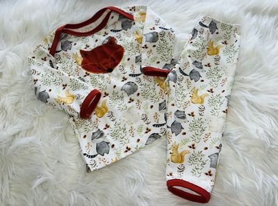 Haute Baby- Forest Friends Applique Legging Set 
