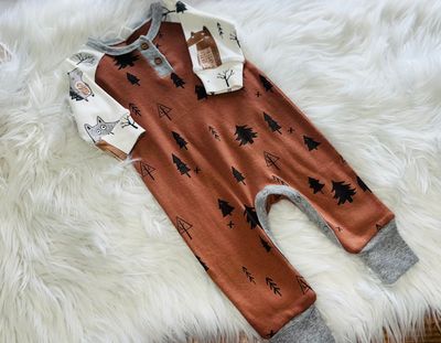 Tesa Babe- Henley Romper L/S