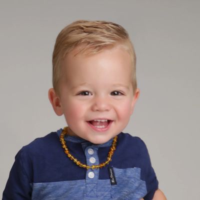 Cherished Moments- Nature&#39;s Beads of Love Amber Teething Necklace Polished