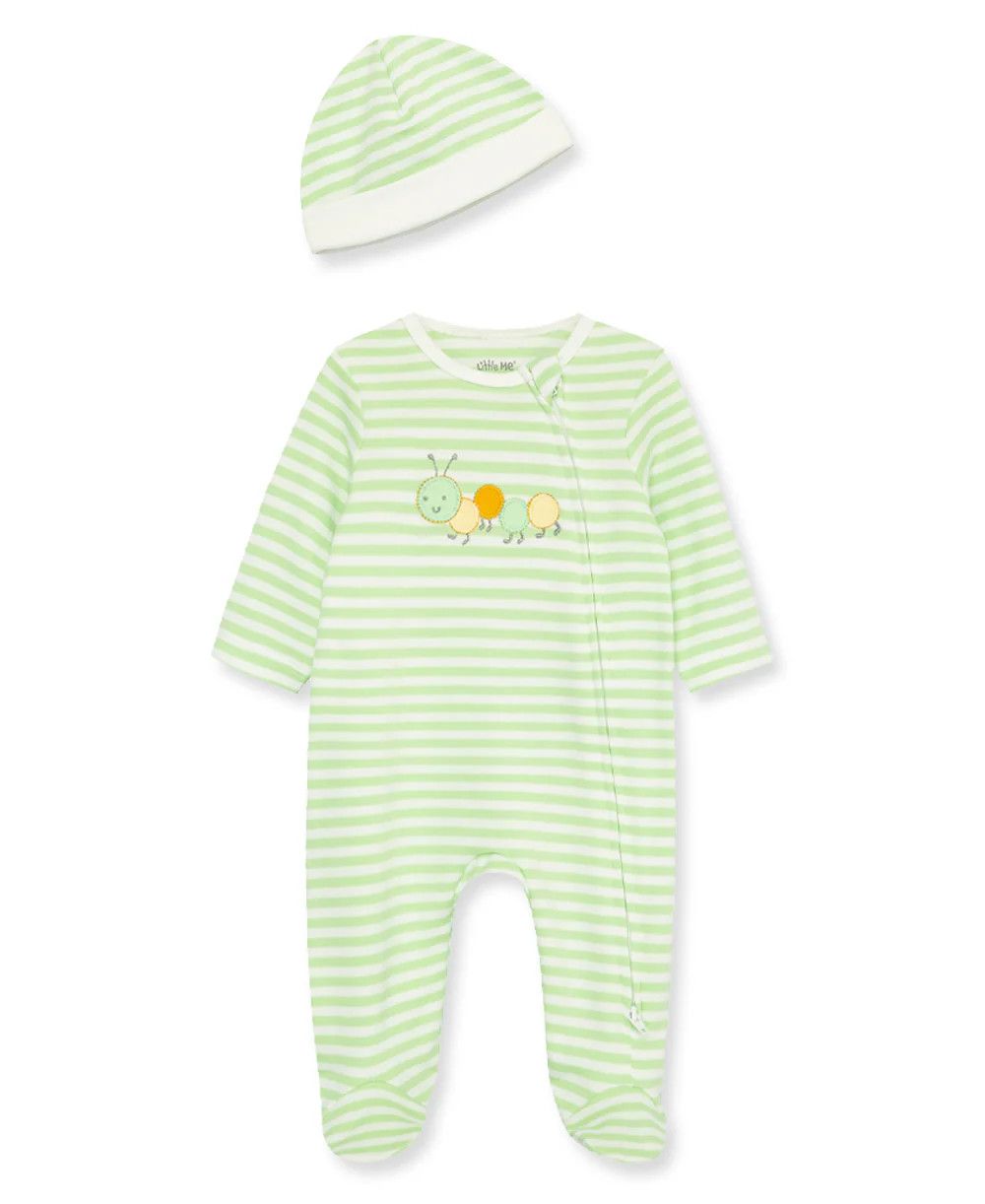 Little Me- Caterpillar Footie &amp; Hat
