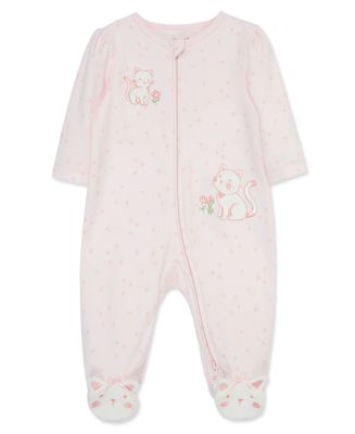 Little Me- Sweet Kitties Footie