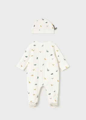 Mayoral- Newborn- Dino Footie w/Hat