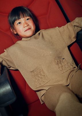Mayoral- Mini- Knit Pant &amp; Hoodie Set