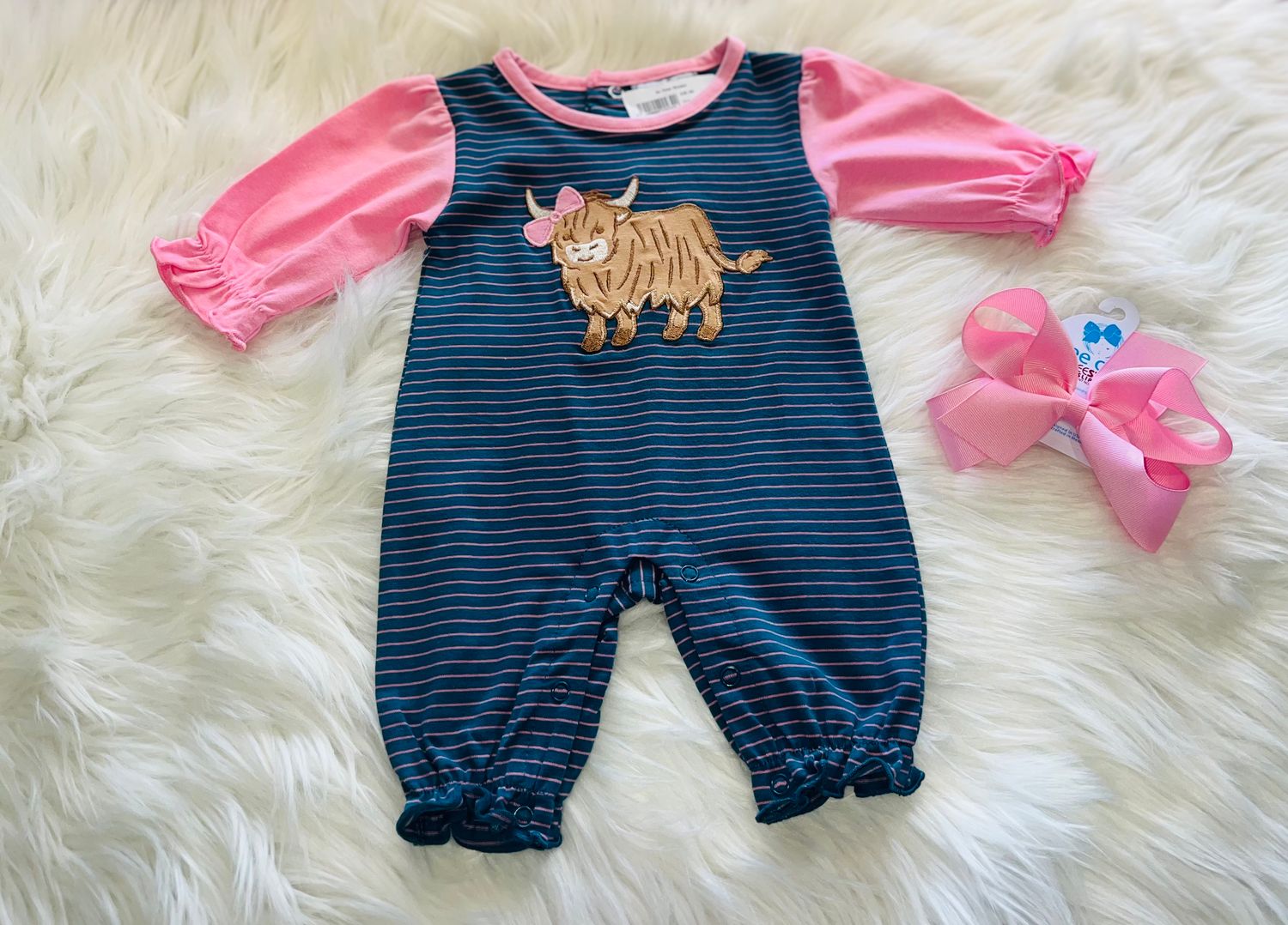 Three Sisters- Highland Cow Romper
