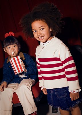 Mayoral- Mini- Striped Knit and Fleece Leggings