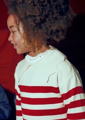 Mayoral- Mini- Striped Knit and Fleece Leggings