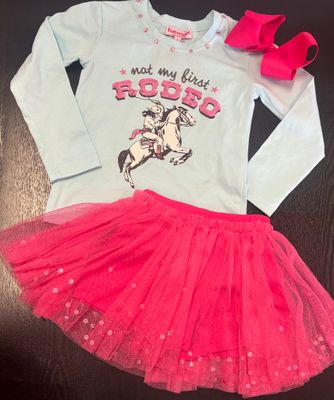 Haven Girl- Not My First Rodeo Sequin Tinker Skort Set
