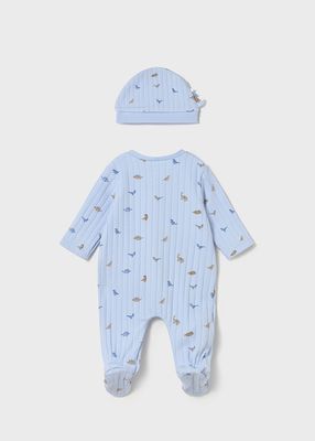 Mayoral- Newborn- Dino Footie w/Hat