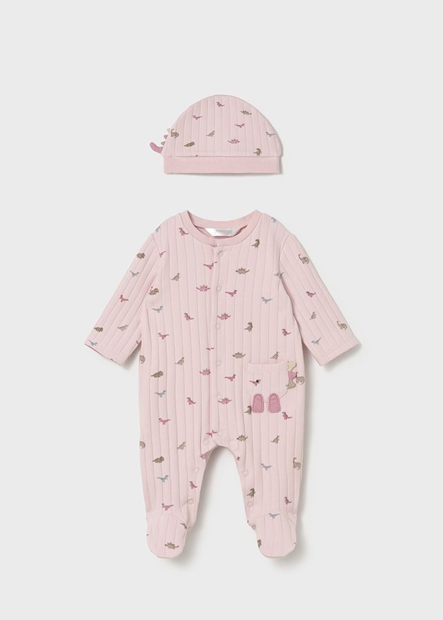 Mayoral- Newborn- Dino Footie w/Hat