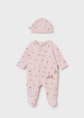 Mayoral- Newborn- Dino Footie w/Hat