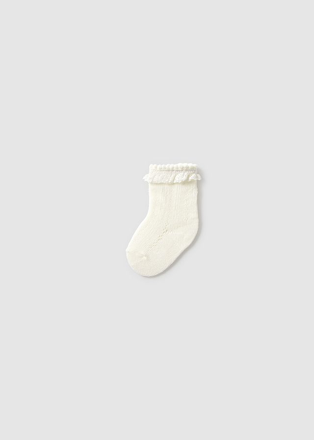 Mayoral- Newborn- Openwork Socks Girls