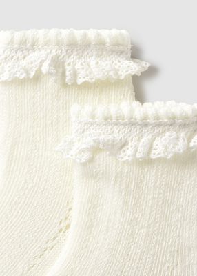Mayoral- Newborn- Openwork Socks Girls