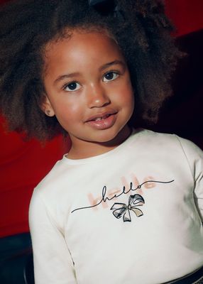 Mayoral- Mini- Girls Shirt with Matching Scrunchie