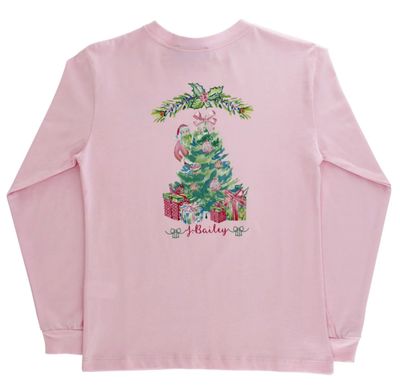 J.Bailey- Santa Tree L/S Logo Tee 