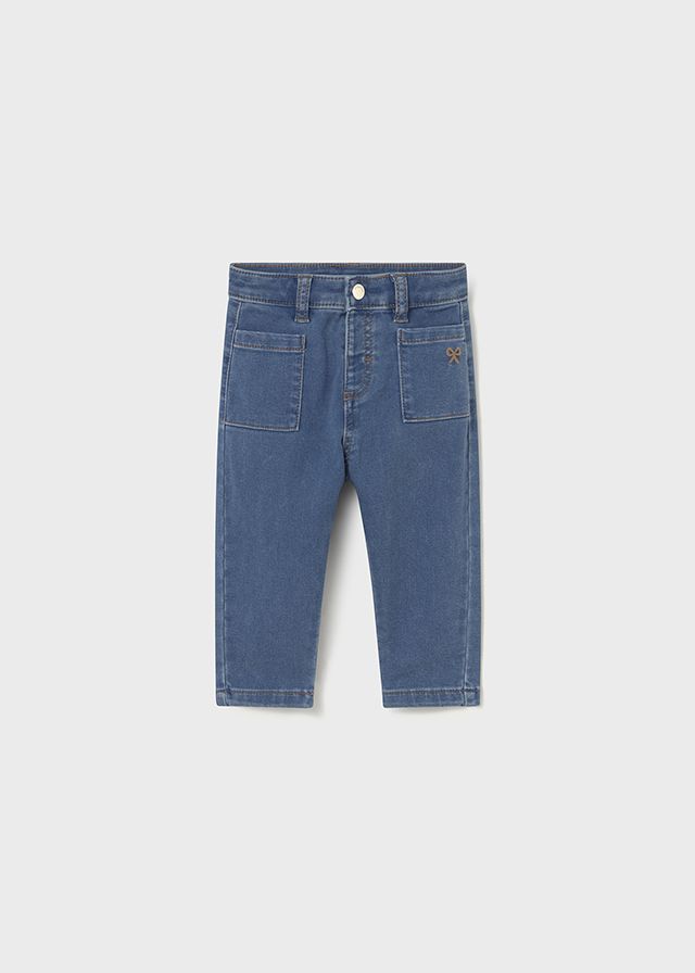 Mayoral- Baby- Girl Jeans with Bow Emblem
