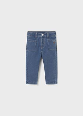 Mayoral- Baby- Girl Jeans with Bow Emblem