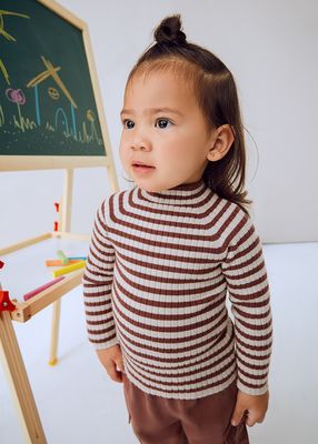 Mayoral- Baby- Knit Mock Neck Sweater &amp; Skinny Jeans Set