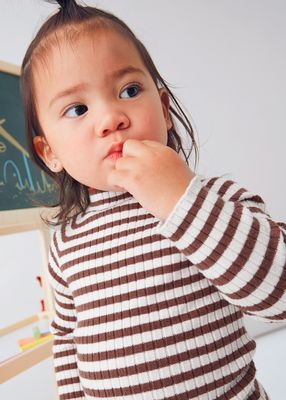 Mayoral- Baby- Knit Mock Neck Sweater &amp; Skinny Jeans Set