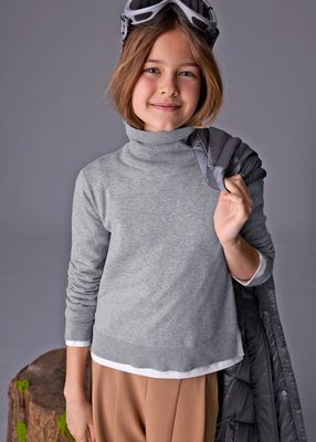 Mayoral- Junior- Girls Basic Turtleneck Sweater