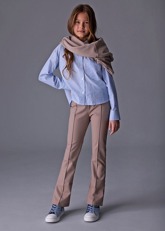 Mayoral- Junior- Leatherette Flared Leggings