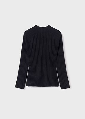 Mayoral- Junior- Ribbed Knit Mock Neck Top