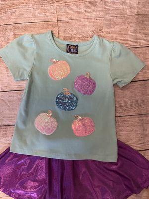 Emma Jean- Pumpkin Patch Sparkle Skort Set