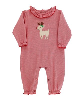 The Bailey Boys- Reindeer Games Knit Romper