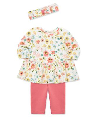 Little Me- Floral Tunic Legging Set