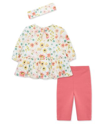 Little Me- Floral Tunic Legging Set