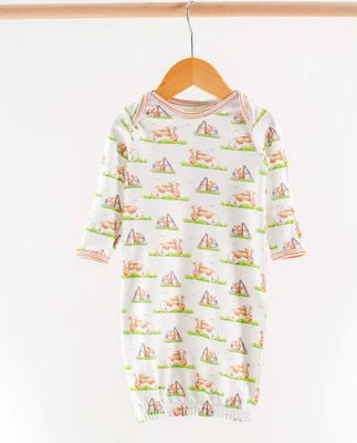 Nola Tawk- Mascot Mania in Texas Organic Cotton Gown &amp; Blanket