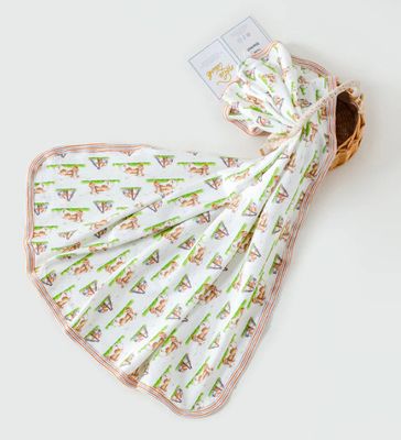 Nola Tawk- Mascot Mania in Texas Organic Cotton Gown &amp; Blanket