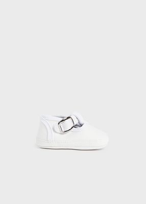 Mayoral- Newborn- T-Strap Canvas Shoe