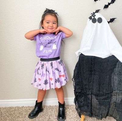 Sweet Wink- Ghouls Just Wanna Have Fun Skirt Set