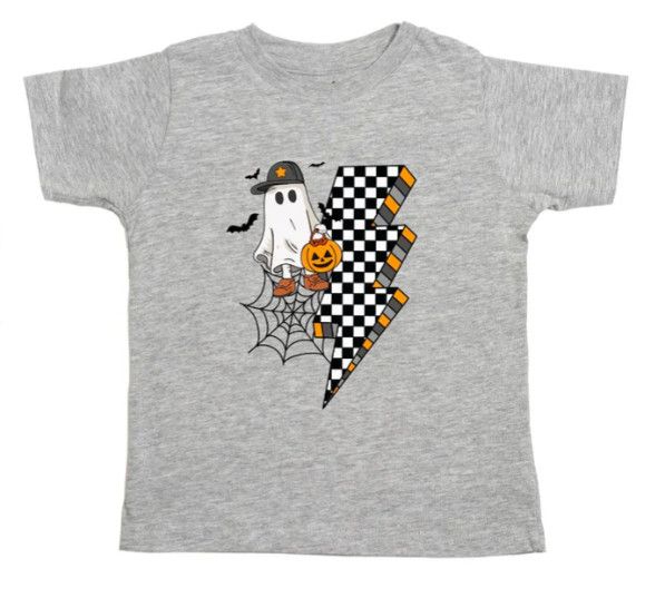 Sweet Wink- Checker Ghost Halloween SS T-Shirt