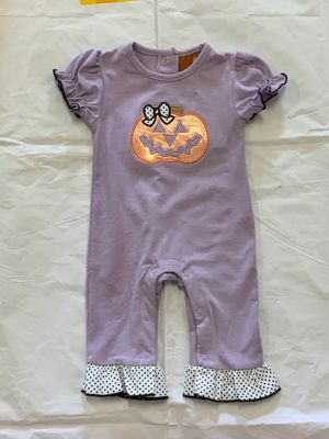 Millie Jay- Jack-O-Lantern Ruffle Romper