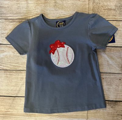 Emma Jean- Baseball Appliqué Skort Set