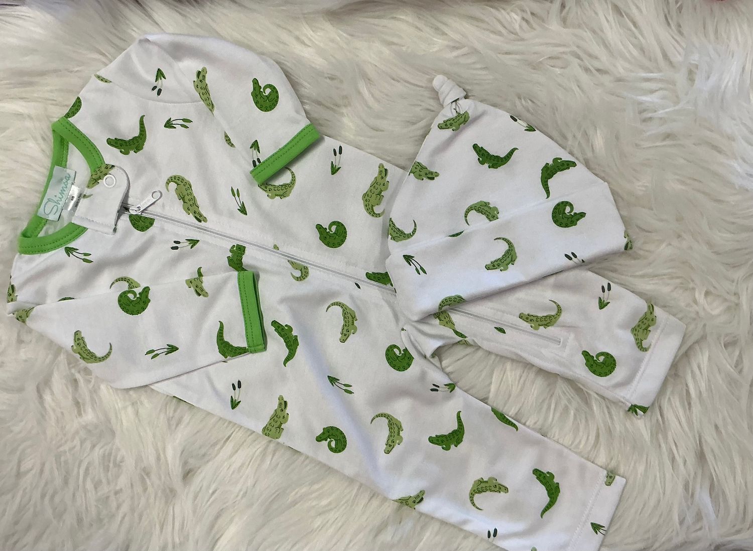 Shimoa Essentials - Gator Zip Playsuit w/Hat