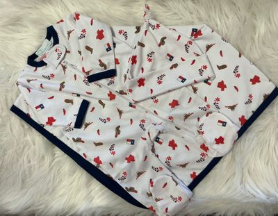 Shimoa Essentials - Texas Zip Footie w/Blanket &amp; Hat