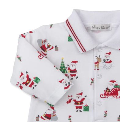 Kissy Kissy- Christmas Capers Playsuit w/Collar