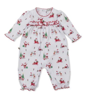 Kissy Kissy- Christmas Capers Ruffle Playsuit