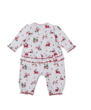 Kissy Kissy- Christmas Capers Ruffle Playsuit