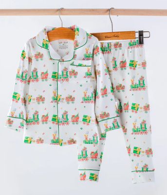 Nola Tawk- Santa's Sweet Express Organic Cotton Pajama Set